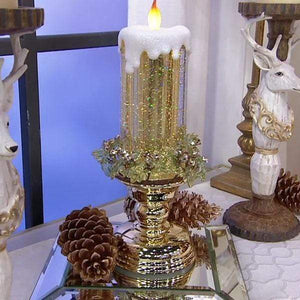 LED Flameless Glitter Candle