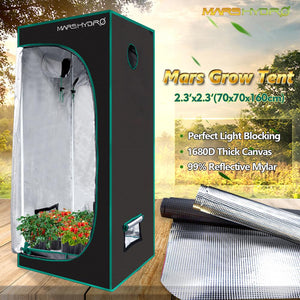 Grow Tent for Indoor Hydroponic Plant Growing with Observation Window and Floor Tray