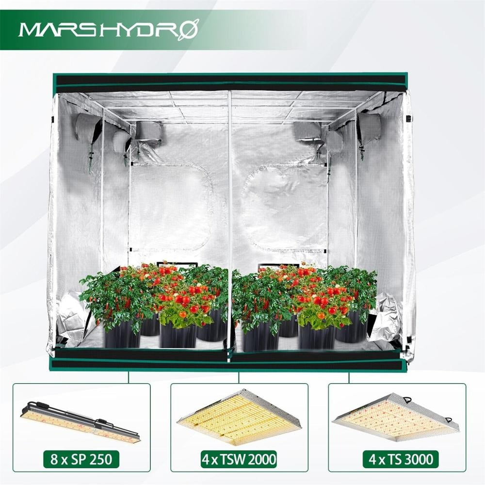 Grow Tent for Indoor Hydroponic Plant Growing with Observation Window and Floor Tray
