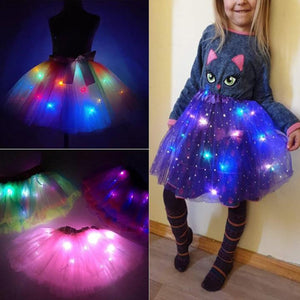 LED Light Starlight Tutu Skirt